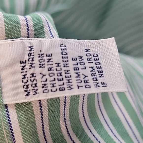 Ralph Lauren green stripe button down shirt - Picture 6 of 8
